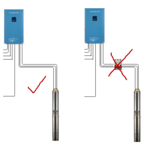 cannot add breaker between pump with inverter