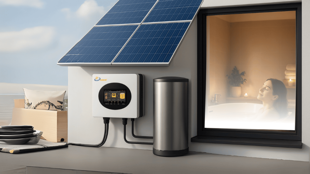 solar water heater system for bath