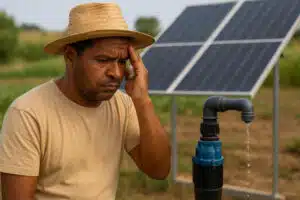 solar water pump low water