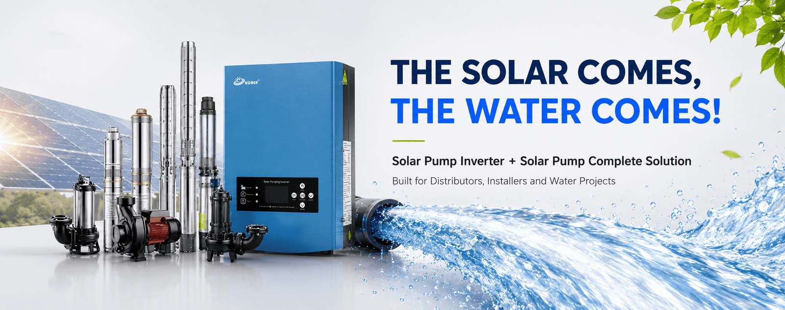 Hobertek Solar Pump Inverter with Pumps
